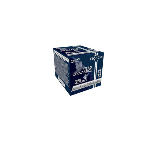Fiocchi .410 Bore Shotgun Ammo Field Dynamics High Velocity Upland Game Load 3 in 11/16 oz #6