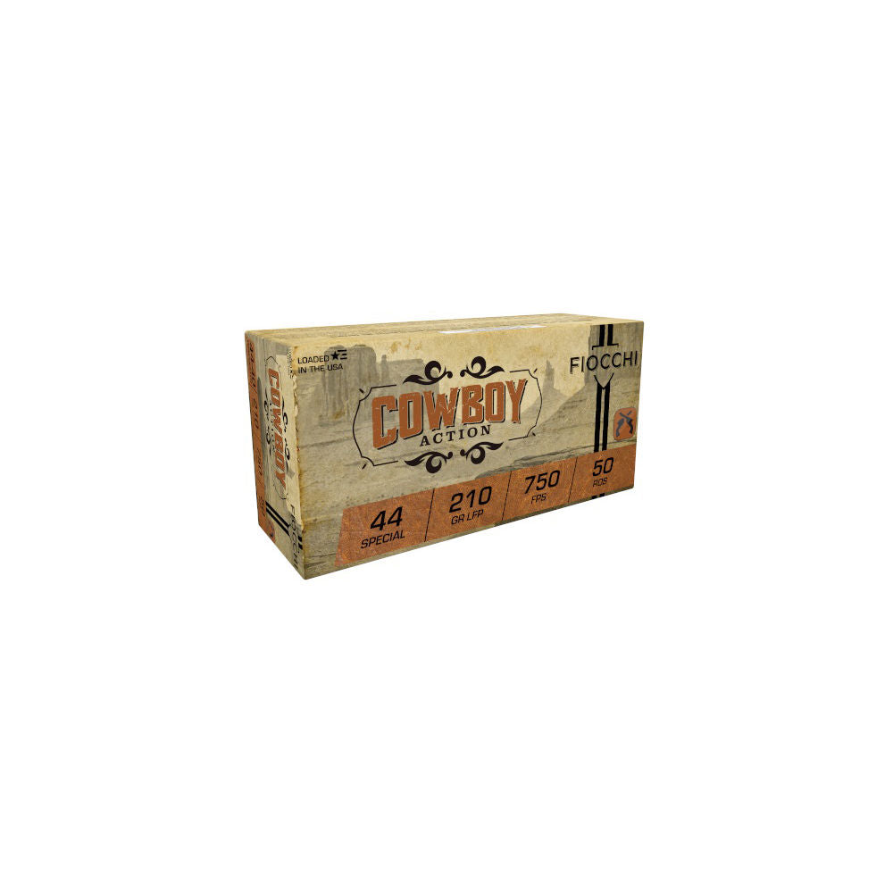 Fiocchi .44 S&W Special Cowboy Action 210 grain Lead Flat Point ammunition
