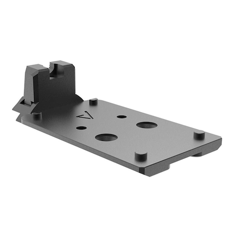 Springfield Agency Optic System 1911 DS Adapter Plate - Trijicon RMR/SRO Footprint Black