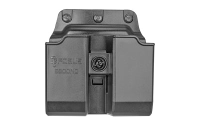 Fobus Speed Side Cut Double Mag Pouch, Belt Carry, Black, Fits Glock 9/40, Tension Screw 6900NDBH