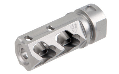 Fortis Mfg. Muzzle Brake 5.56MM, 303 Stainless, Bead Blasted, 1/2-28 TPI, 556-MB-SS