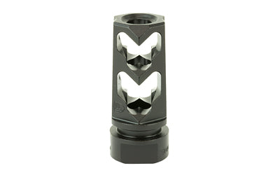 Fortis Mfg. 9mm Muzzle Brake, Black Nitride, 1/2x36 Threaded, 9MM-MB-BLK-36