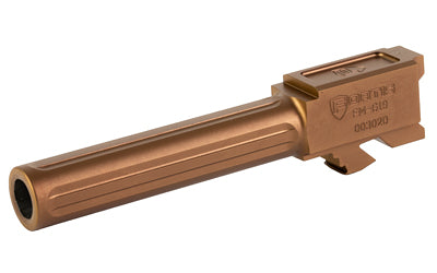 Fortis Mfg. 9MM 4" Fluted Barrel Copper Finish for Glock 19 Gen 1-5 and 19X FM-G19-CPPR