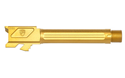 Fortis Manufacturing G19 Match Grade Barrel, 9mm Luger, Threaded, Gold TiN, Fits Gen 1-5 and 19X