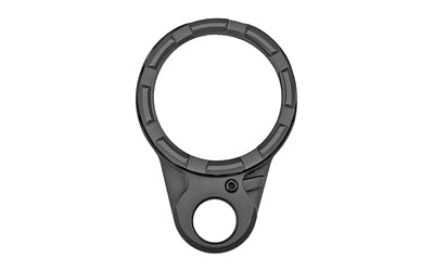 Fortis Mfg. Lightweight K2 Castle Nut and End Plate Combo, Anodized Black, LE-BLK-K2-BLK