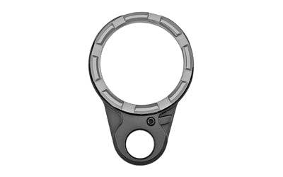 Fortis Manufacturing Lightweight K2 Castle Nut and End Plate, Black and Gray, 7075 Aluminum