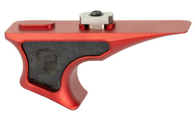 Fortis Manufacturing Shift M-LOK Handstop, Aircraft Grade Aluminum with Carbon Fiber, Red
