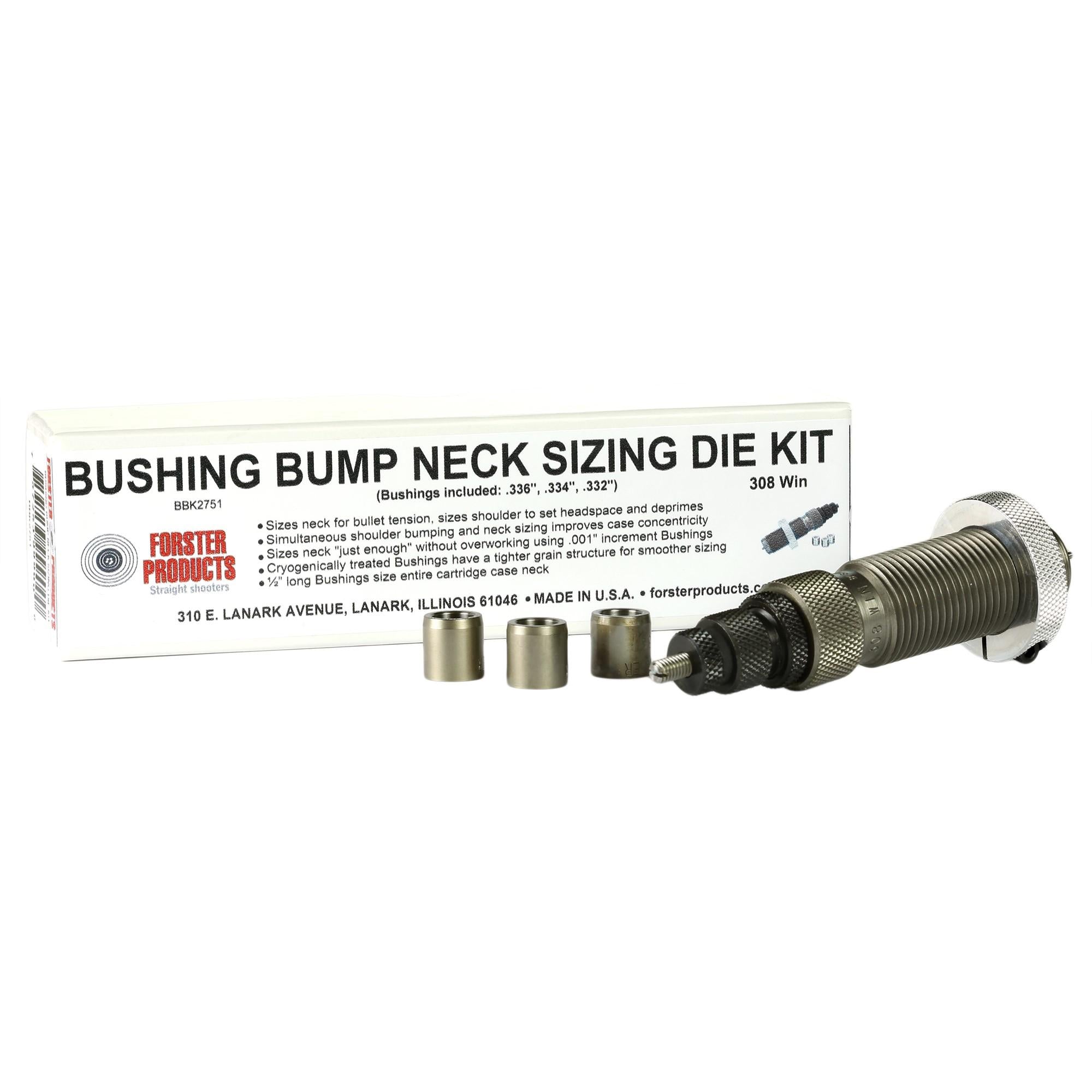 Forster 6.5x47 Lapua Bushing Bump Reloading Kit