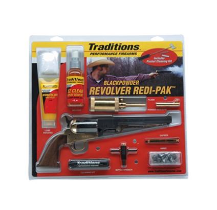 Traditions 1860 Army Redi-Pak .44 Cal Muzzleloader Revolver 8" Barrel Brass Frame