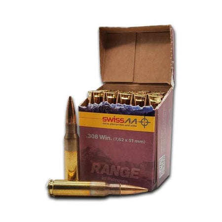 Saltech .308 Winchester Swiss Made 147gr FMJ Range Ammunition | High-Quality Ammo for Precision Shooting