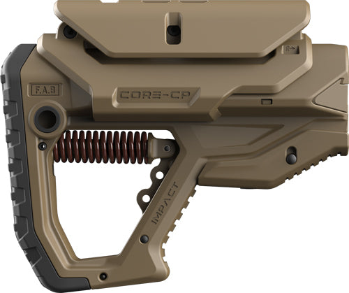 F.A.B. Defense Impact Recoil AR-15 Buttstock FDE Cheek Rest Included