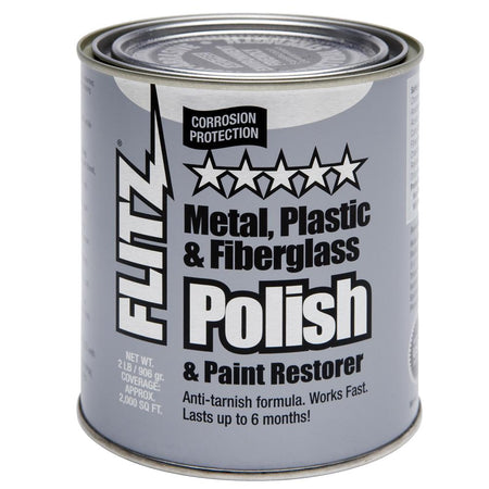 Flitz Metal Polish and Cleaning Paste 2 lb - Non-Toxic Formula