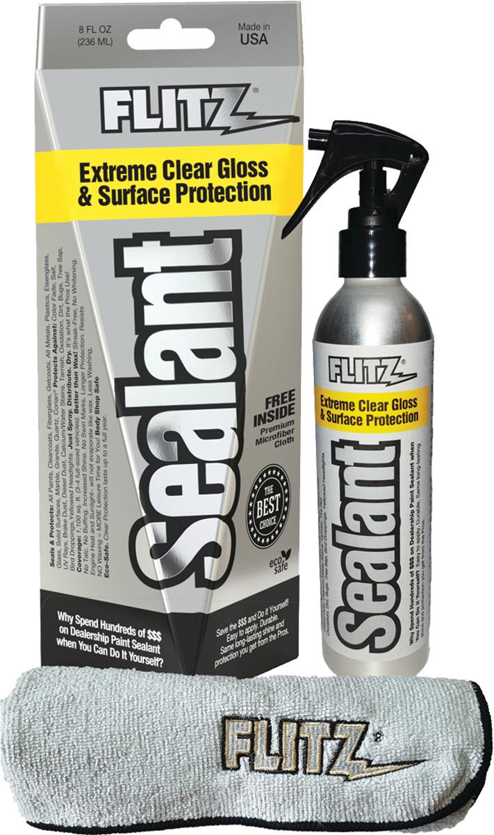 Flitz 8 oz Sealant Spray with Complimentary Microfiber Cloth