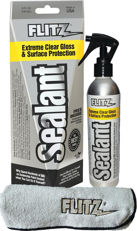Flitz 8 oz Sealant Spray with Complimentary Microfiber Cloth
