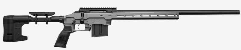 CZ 600 PLUS MDT 6MM CM 24" GREY THREADED LSS CHASSIS