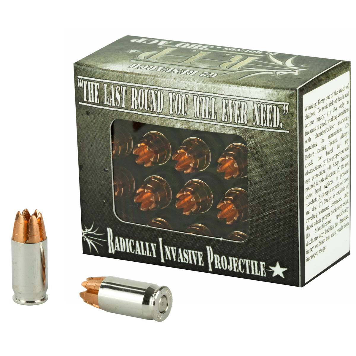 G2 Research RIP Copper Fracturing Hollow Point 62 Grain .380 ACP/Auto 1250 fps 863552000016