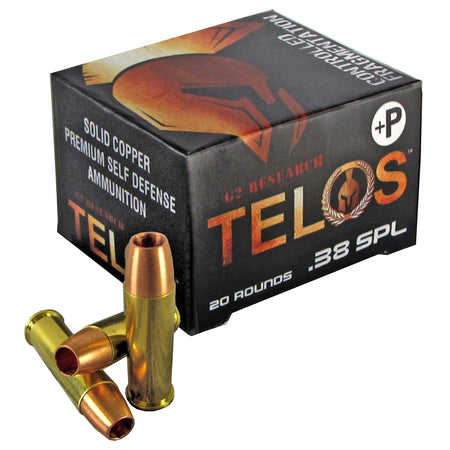 G2 Research Telos Copper Fracturing Copper Hollow Point 105 Grain .38 Special 1170 fps 851412006186