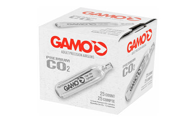 Gamo 12 Gram CO2 Cartridges, 25-Pack, Compatible with CO2 Pistols and Rifles