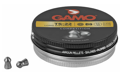 Gamo TS-22 .22 Pellets, Flat Nose, Performance Lead, 200-Count Pack