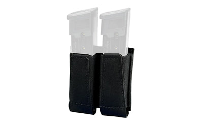 GBRS Group Double Pistol Magazine Pouch, Squadron Laminate, MOLLE/Belt, Black, GEAR-DPMP-BR-BLK