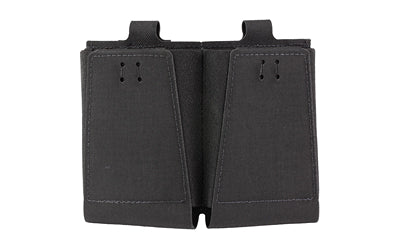 GBRS Group Double Rifle Magazine Pouch, AR-15/AK-47 Compatible, MOLLE/Belt, Black, GEAR-DRMP-5.56-BR-BLK