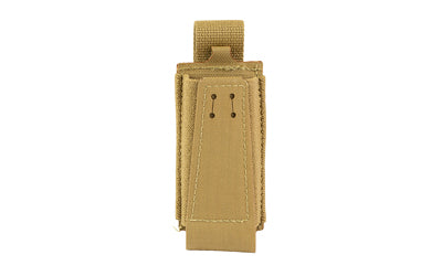 GBRS Group Collapsible Single Pistol Magazine Pouch, Coyote Brown, Fits Double-Stacked Pistol Mags