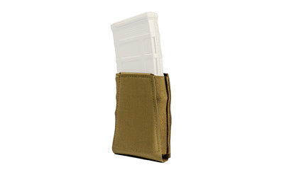 GBRS Group Collapsible Single Rifle Magazine Pouch, Coyote Brown, Fits AR-15/AK-47 Mags