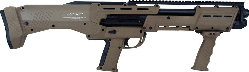 DP-12 12 GA DOUBLE BARREL PUMP SHOTGUN 16 RDS FLAT DARK EARTH