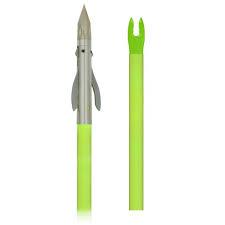 Muzzy Iron 2-Blade Fish Point with High-Vis Chartreuse Bowfishing Arrow