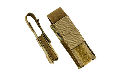 GunfightersINC Kenai Universal Semi-Auto Pistol Mag Pouch, Nylon, Velcro Tab, Coyote Brown