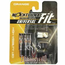 Nockturnal Orange Universal Lighted Nocks for Arrows