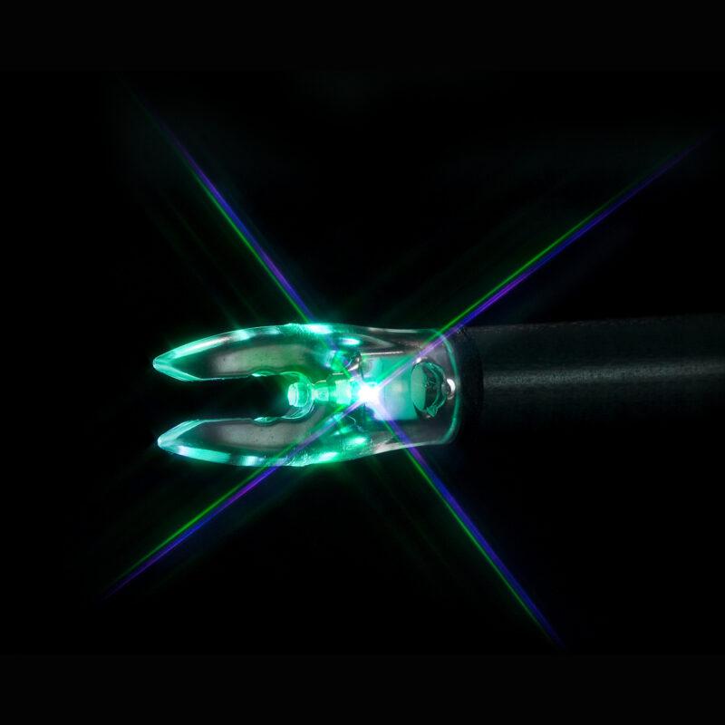 Nockturnal Universal FIT Lighted Nock Blue/Green Strobing 3 Pack