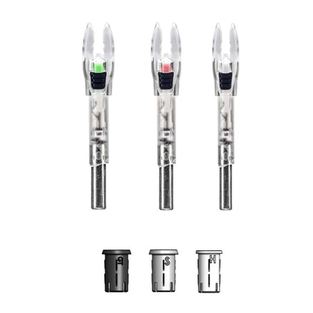 Feradyne Nockturnal Shift Lighted Nock Universal Red/Green Strobe 2pk