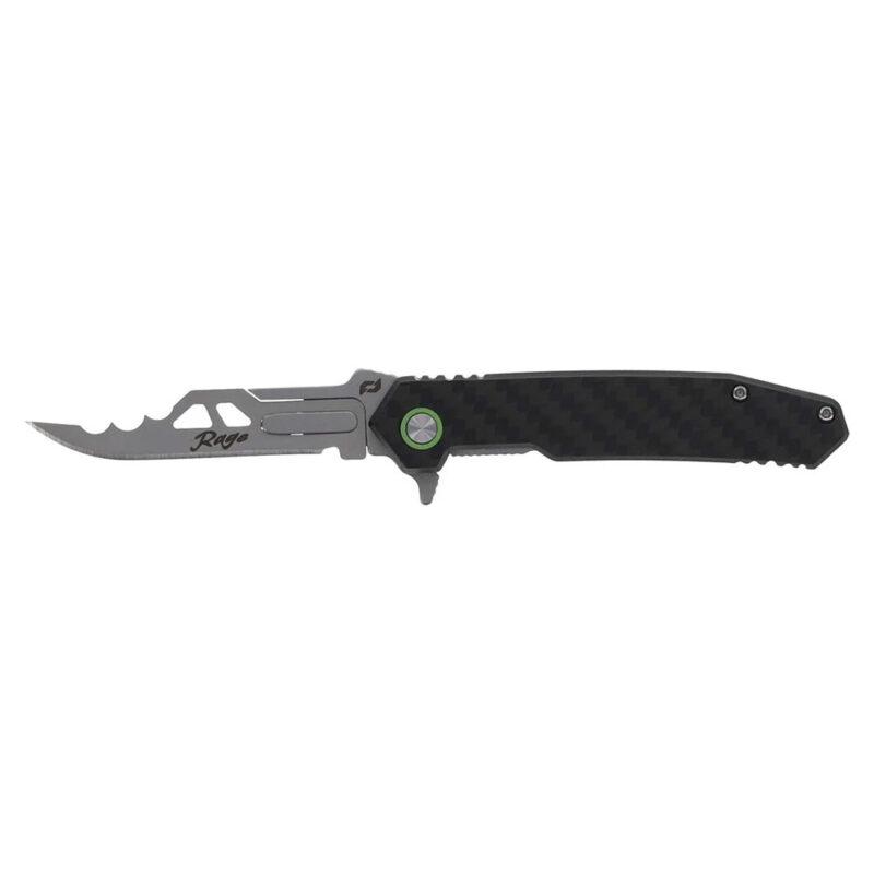 Schrade Rage Phantom Enrage 7 Knife - Carbon Fiber Handle, Replaceable Blade