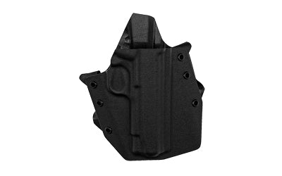 GunfightersINC Ronin Right Hand OWB Holster, 1911 4.25" Commander Models No Rail, Black Kydex RO-1911CNR-0101121