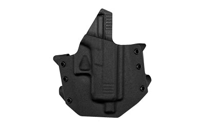 GunfightersINC Ronin Right Hand OWB Holster, Fits Glock 43X MOS, Black Kydex Construction RO-G43XMOS-0101111