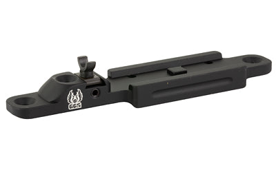 GG&G 1301 Shotgun Optic Rail with Aimpoint H-1/T-1/T-2 Footprint and Ghost Ring, Black
