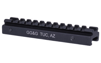 GG&G 5-Inch Picatinny Rail Mount for AR-15/M16, Raises Line of Sight 1/2 Inch, Black