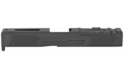 Grey Ghost Precision G19 Gen3 V4 Stripped Slide Black Nitride Dual Optic Cut Leupold DeltaPoint Pro or RMR with Shim Plate Custom G10 Cover Plate