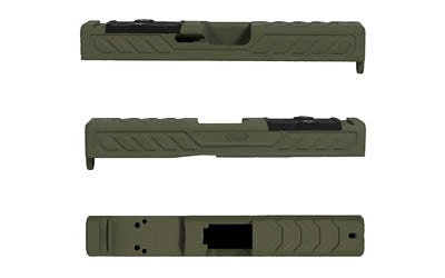 Grey Ghost Precision Glock 19 Gen 5 Stripped Slide V6 Trijicon RMR/Leupold DPP Cut, ODG Cerakote