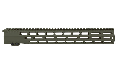Grey Ghost Precision AR-10 15" Free-Float M-LOK Handguard, Olive Drab Green Hard Coat Anodized