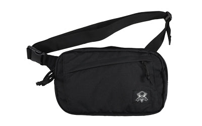 Grey Ghost Gear GTG5942-2 Crossbody Bag Black Matte Nylon, Concealed Carry Pocket 11x6x1.5, Main Compartment 12x8x2