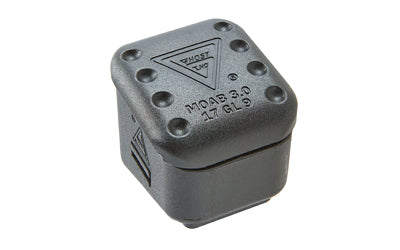 Ghost MOAB Mag Extension +6 Rounds for Magpul PMAG 17 Glock Magazines, Black Finish