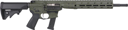 LWRC IC NINE CARBINE 9MM 16" 27RD MAG OD GREEN/BLACK STOCK