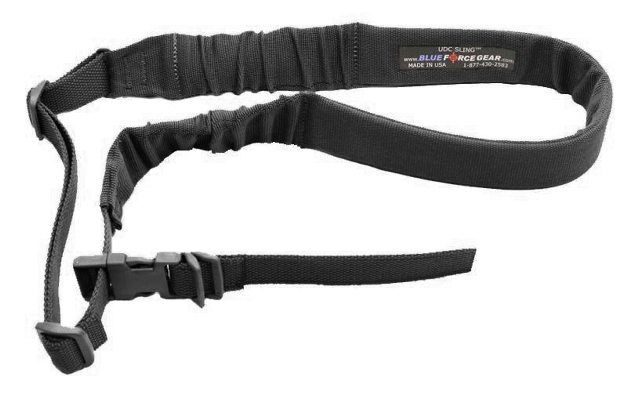 Blue Force Gear Black 1-Point Padded Bungee Sling with Push Button