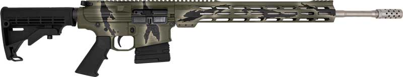 GLFA AR10 RIFLE 6.5CM 20" S/S BBL 10-SHOT PURSUIT GREEN CAMO