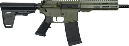 GLFA AR15 PISTOL W/BRACE 223 WYLDE 7.5" NITRIDE OD GREEN