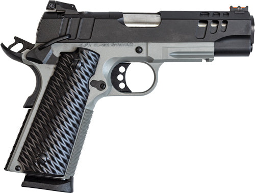 GLFA 1911 PISTOL 45ACP 4.25" BLACK SLIDE BULL SHARK FRAME