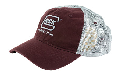 Glock AP95881 Unstructured Maroon Snapback Hat with Mesh Back