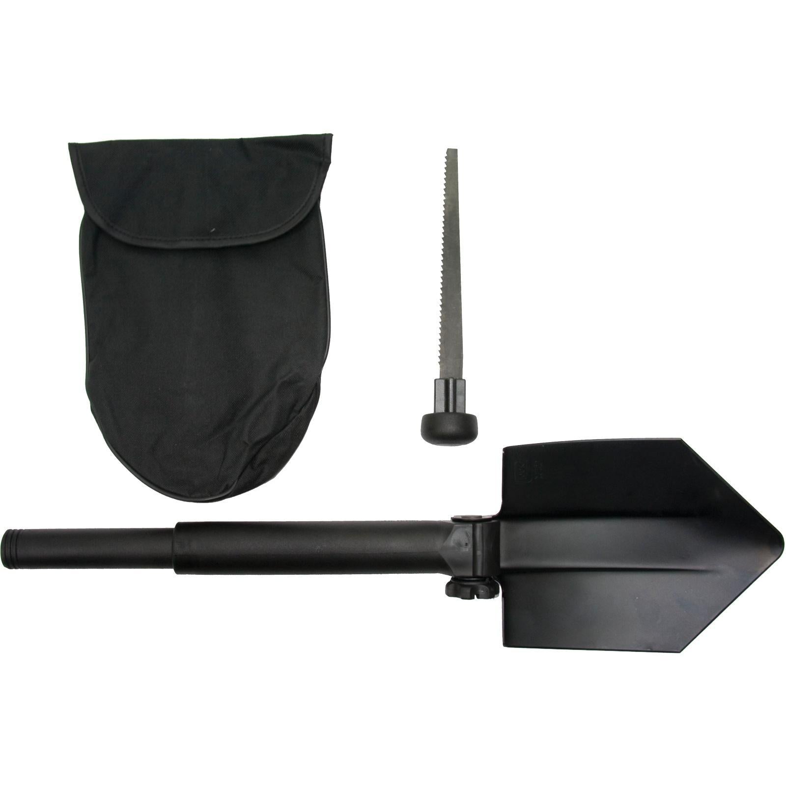 Glock ET17070 Three-Position Entrenching Tool with Hardened Saw, Black Polymer Handle and Nylon Pouch